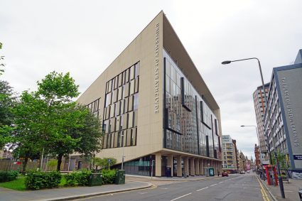 Un edificio de la Universidad de Strathclyde en Glasgow